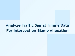 Analyzing Traffic Signal Data to Determine Intersection Fault